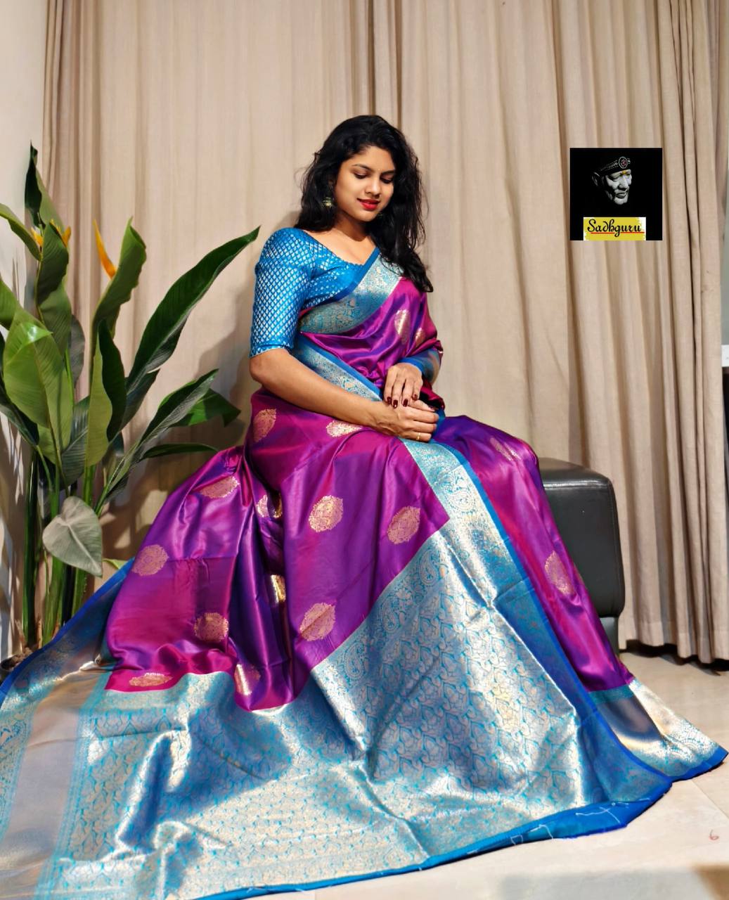 Premium Kanjivaram Soft Silk Saree with Copper Zari