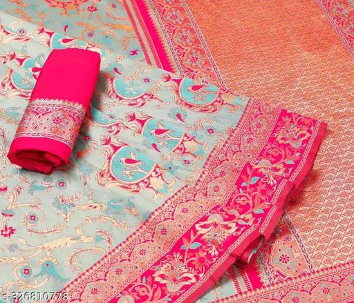 Organic Banarasi Wedding Saree – Lightweight & Breathable