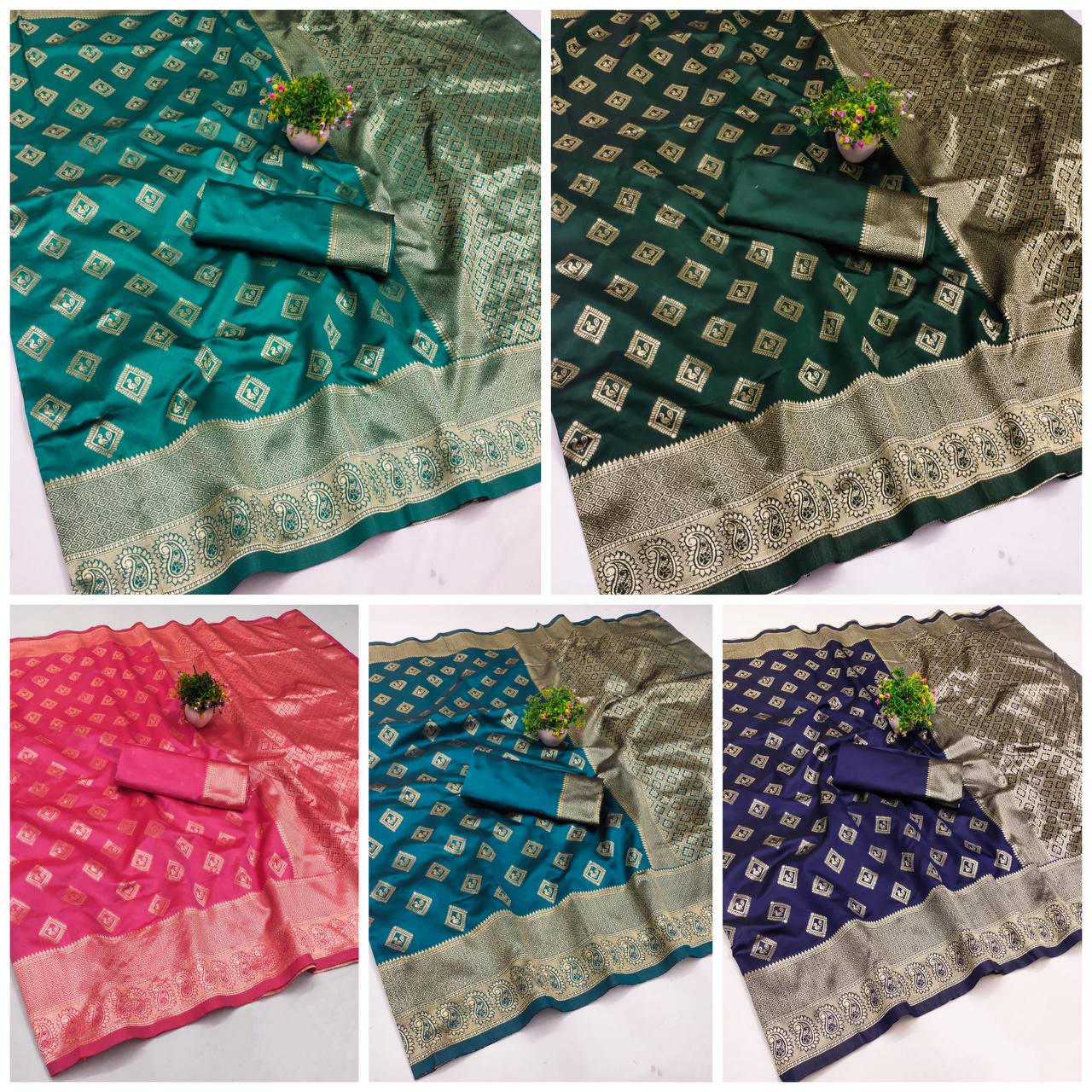 Organic Banarasi Wedding Saree – Lightweight & Comfortable