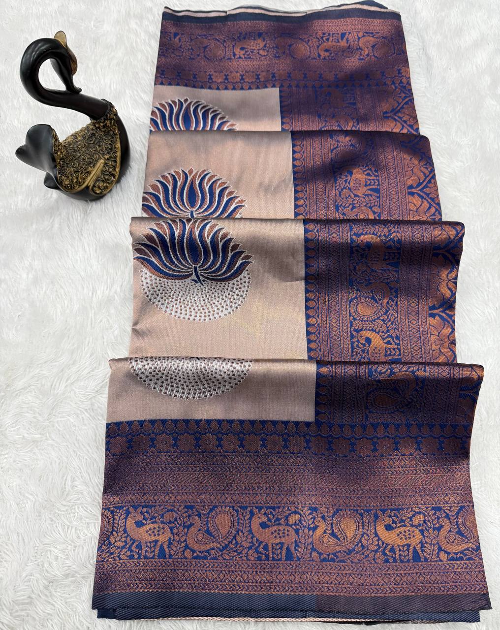 Organic Banarasi Wedding Saree – Light & Comfortable