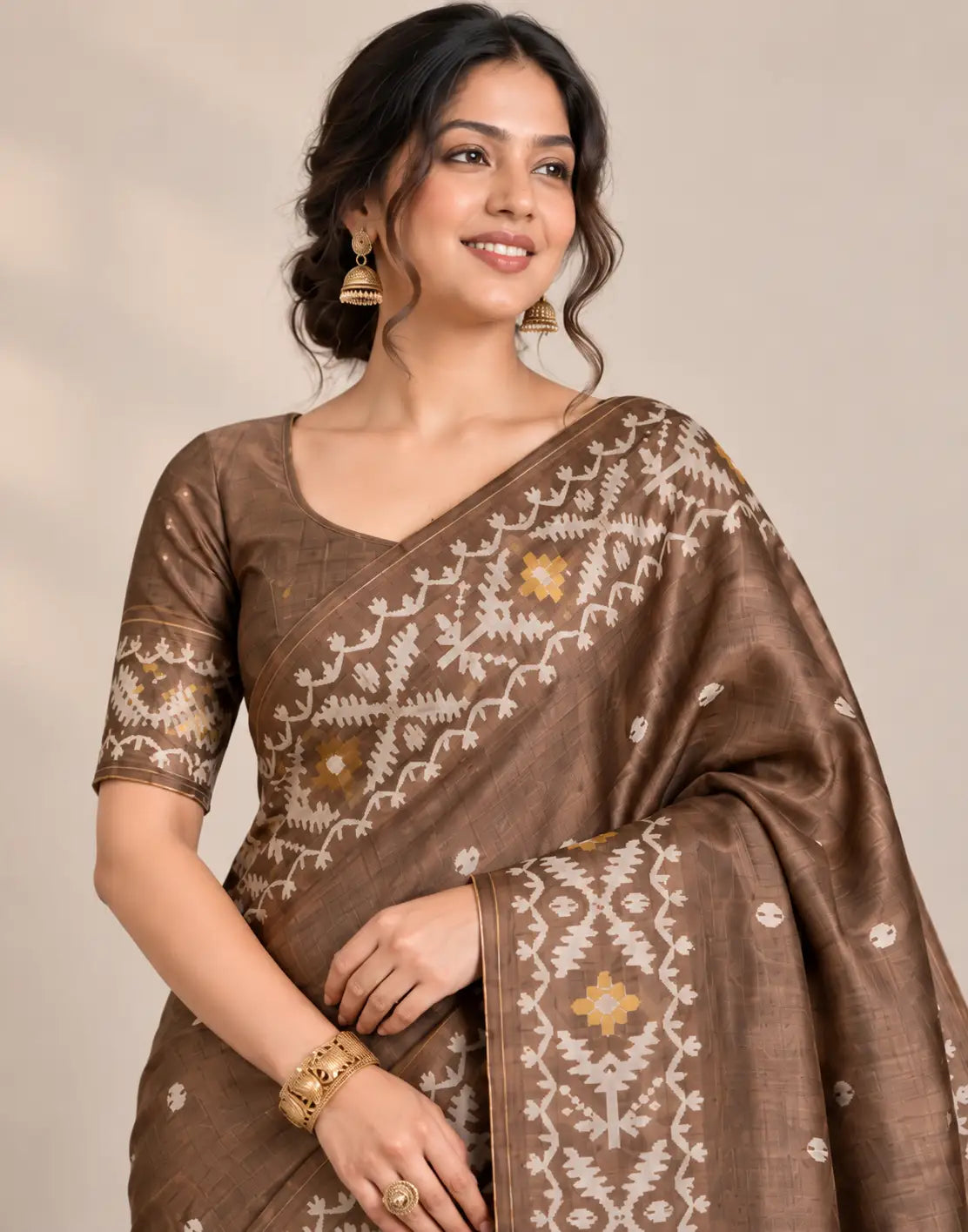 Bhoomi jamdani Saree