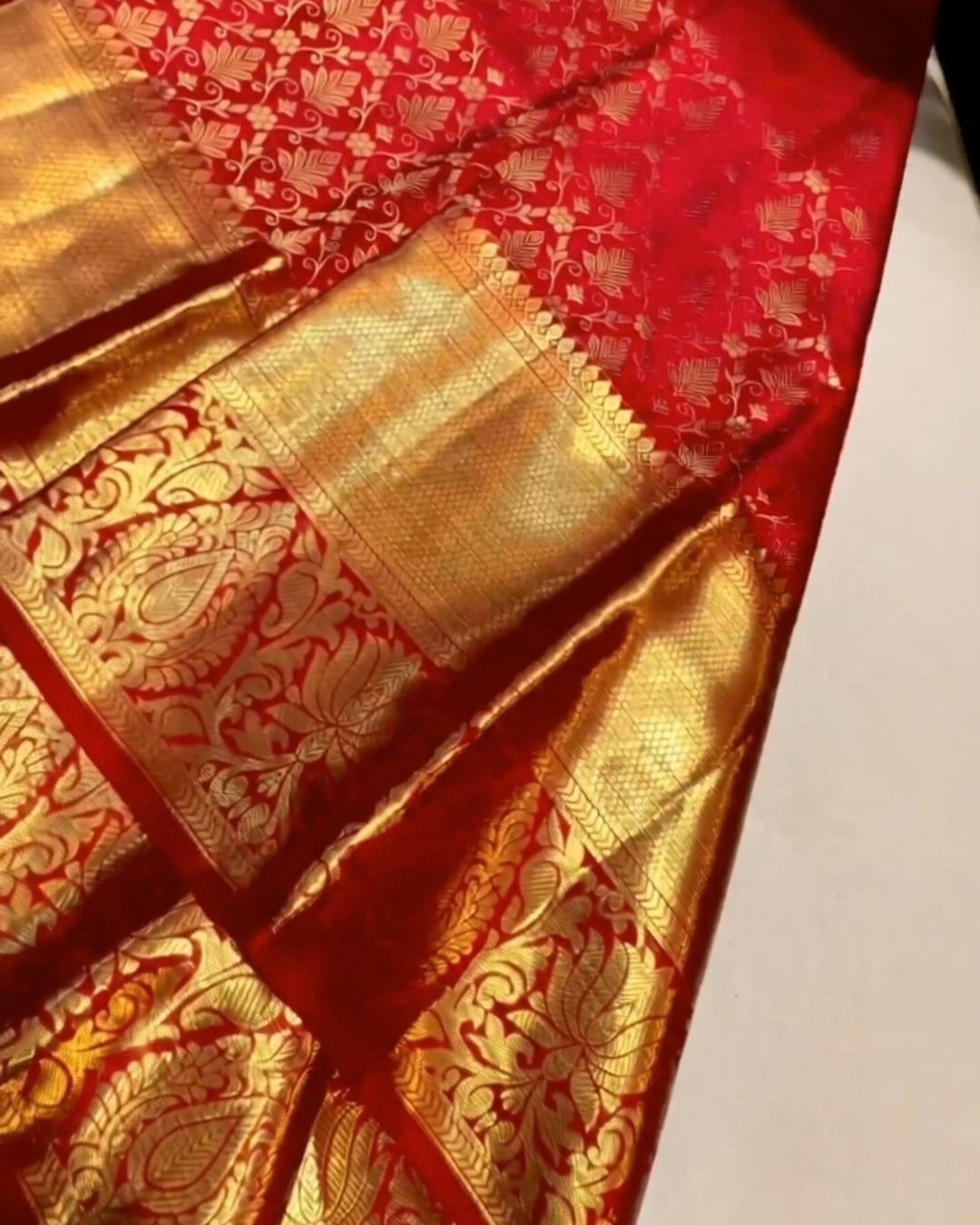 Bride Gold Silk Saree