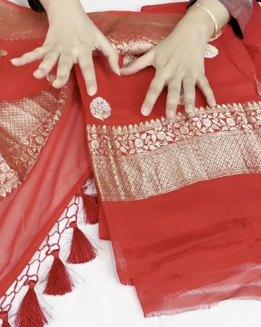 Cheery Silk Jari Suit Set