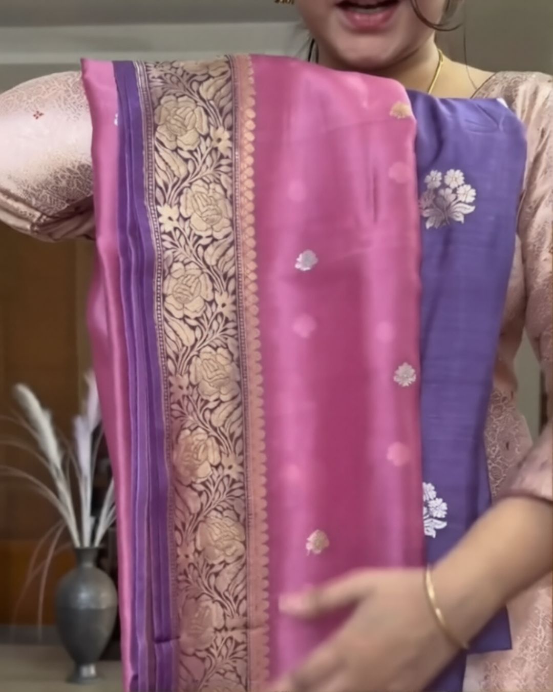 Dusky Mauve Cotton Suit Set