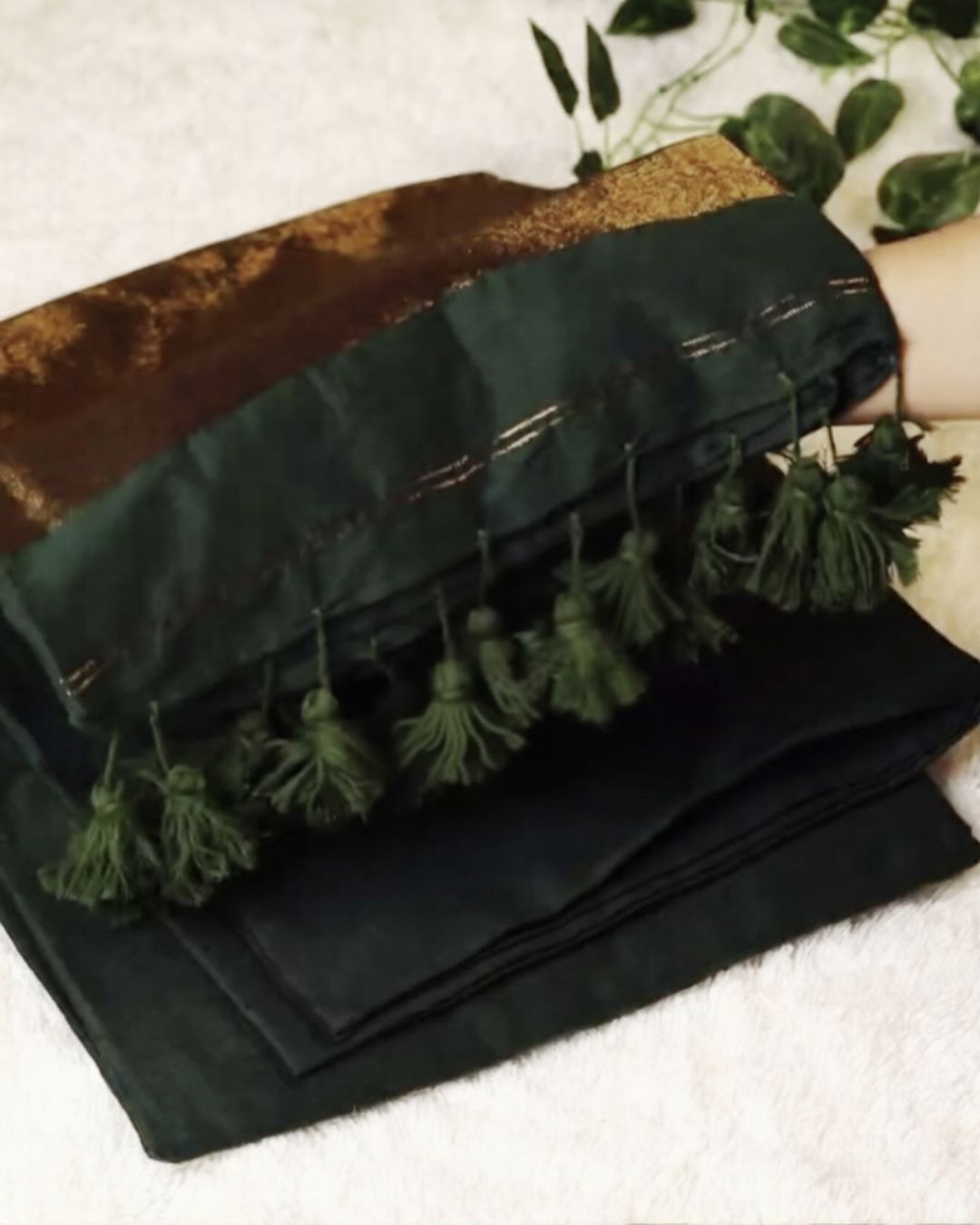 Green Cotton Silk Saree