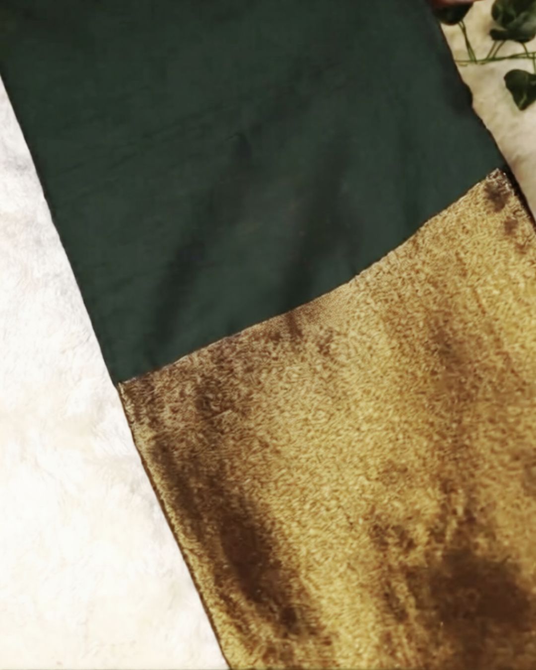 Green Cotton Silk Saree