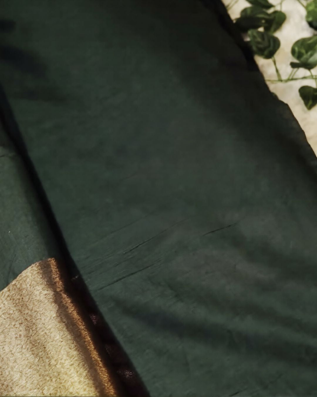 Green Cotton Silk Saree