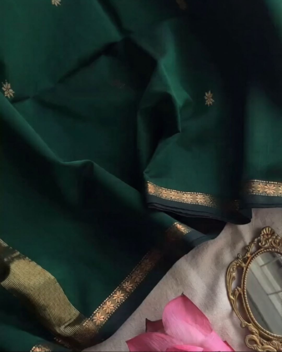 Greenish Silk Saree