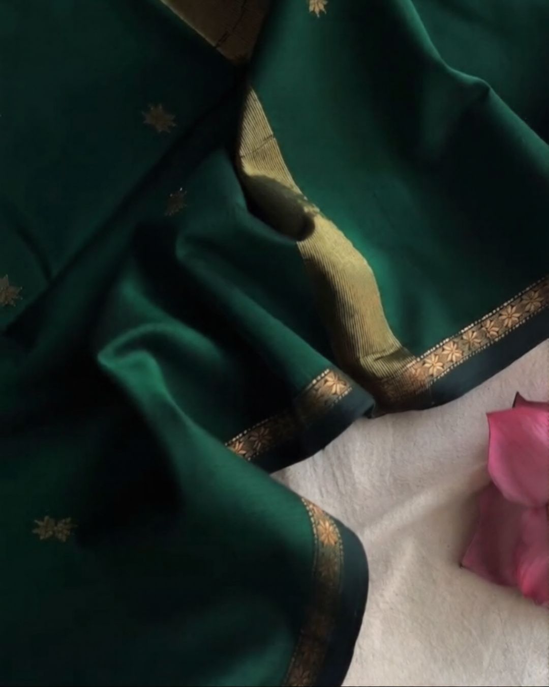 Greenish Silk Saree