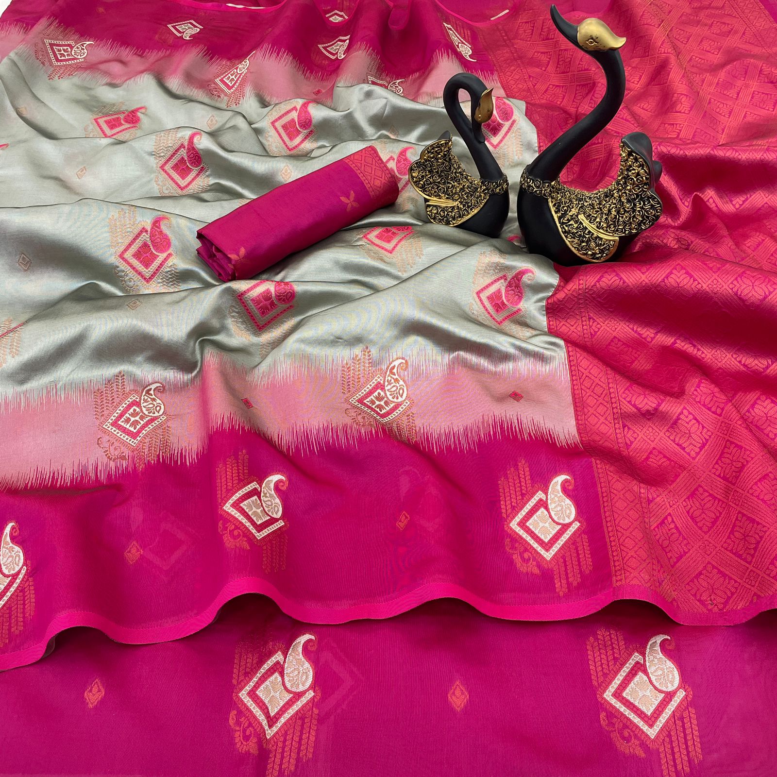 Premium Kuber Pattu Silk Saree for Wedding & Party Wear