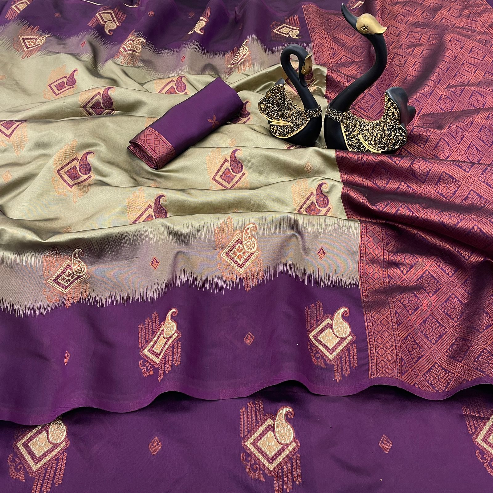 Premium Kuber Pattu Silk Saree for Wedding & Party Wear