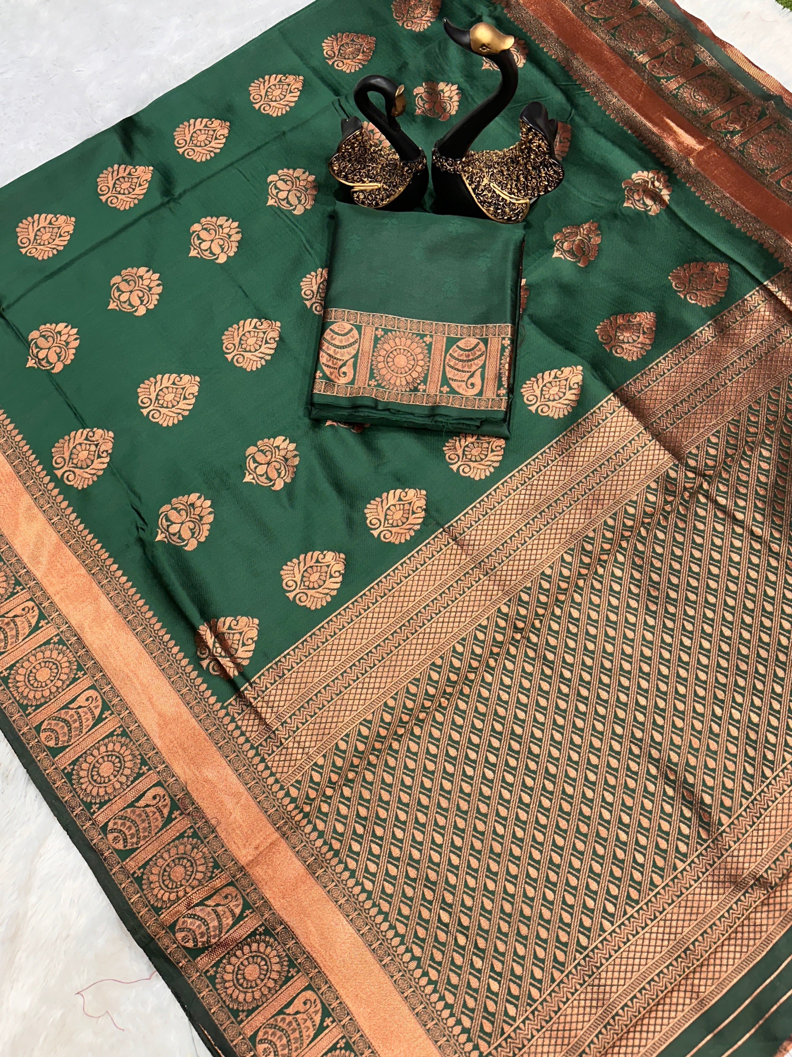 Royal Comfort Organic Banarasi Lichi Silk Wedding Saree