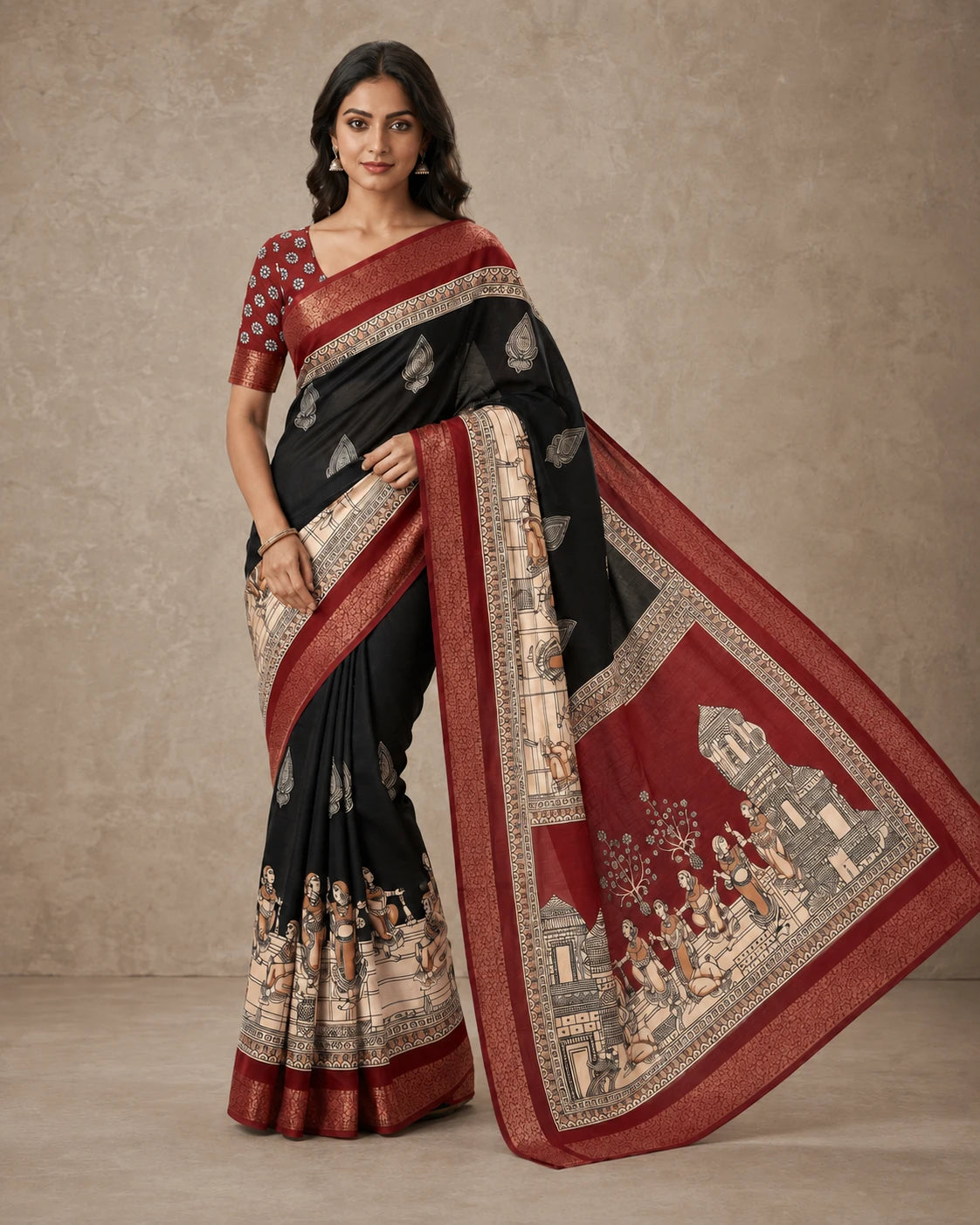 Madhubani Graceful Silk Saree