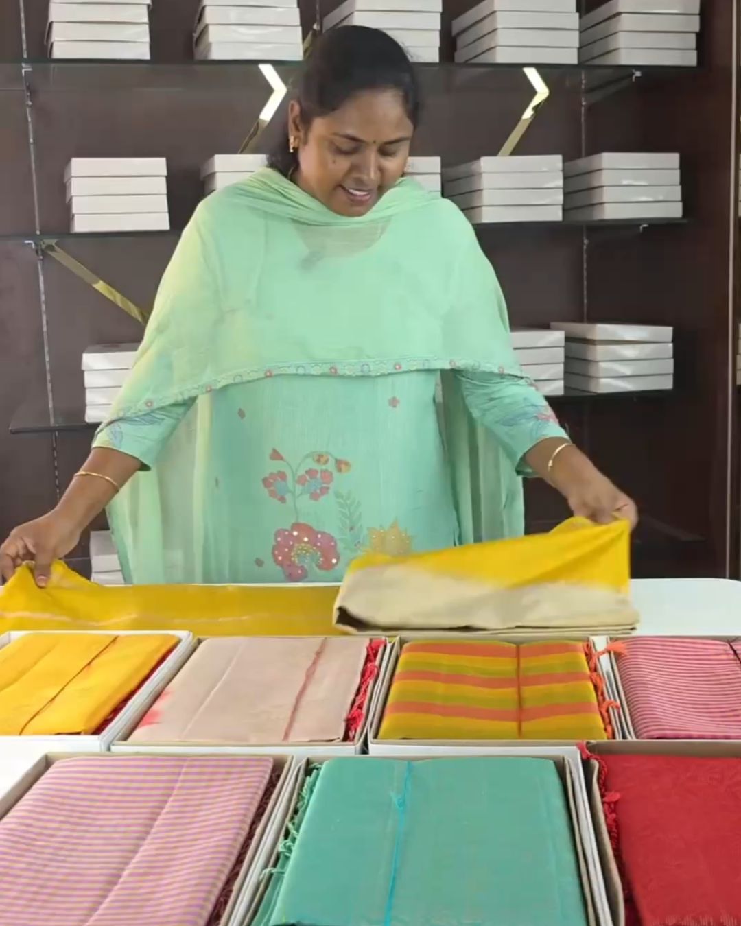Mango Silk Saree