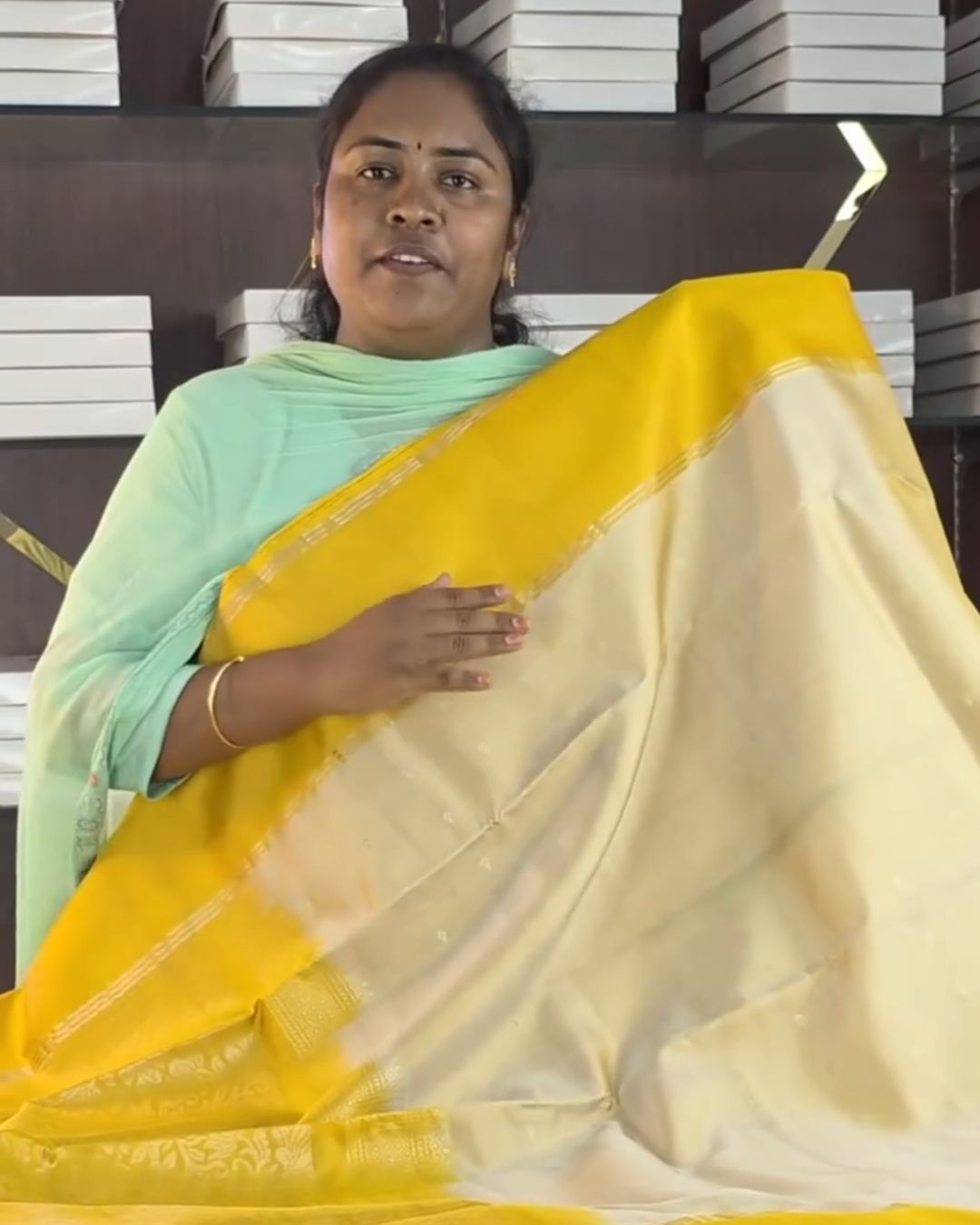 Mango Silk Saree