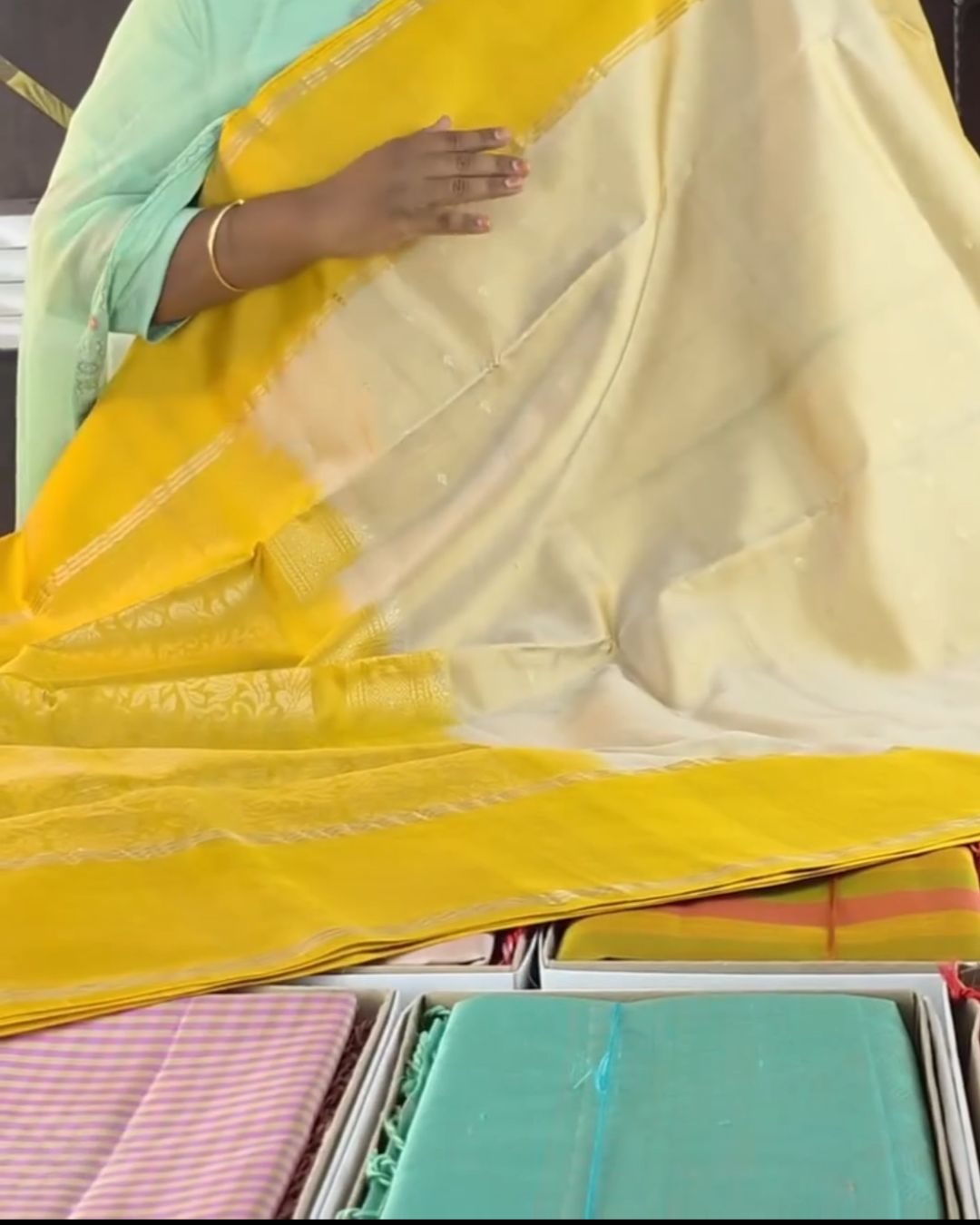 Mango Silk Saree