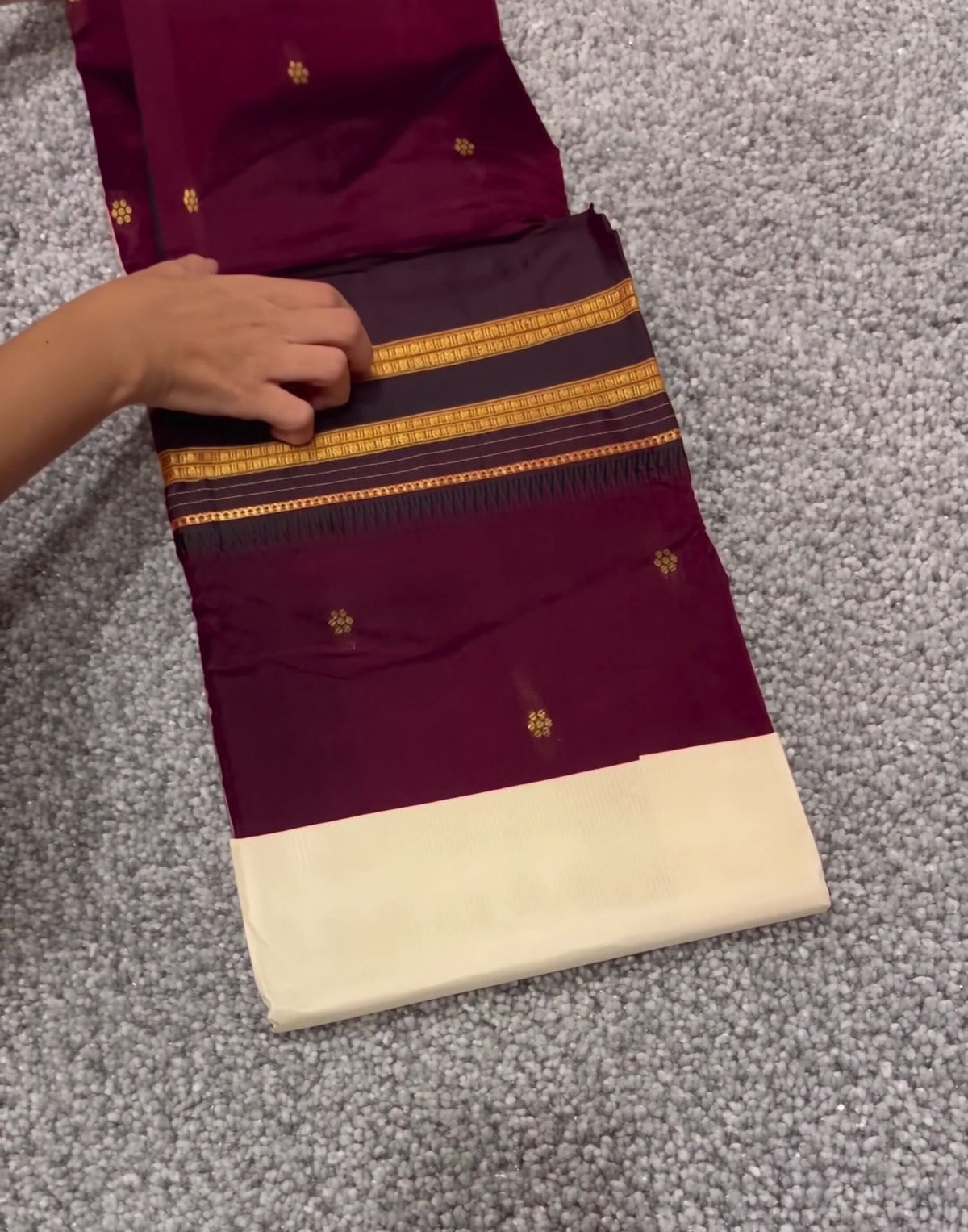 Maroon Paithani Silk Saree