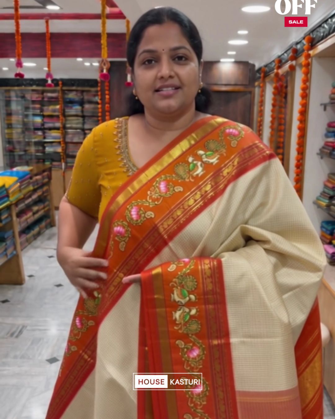 Paint Chex Silk Saree