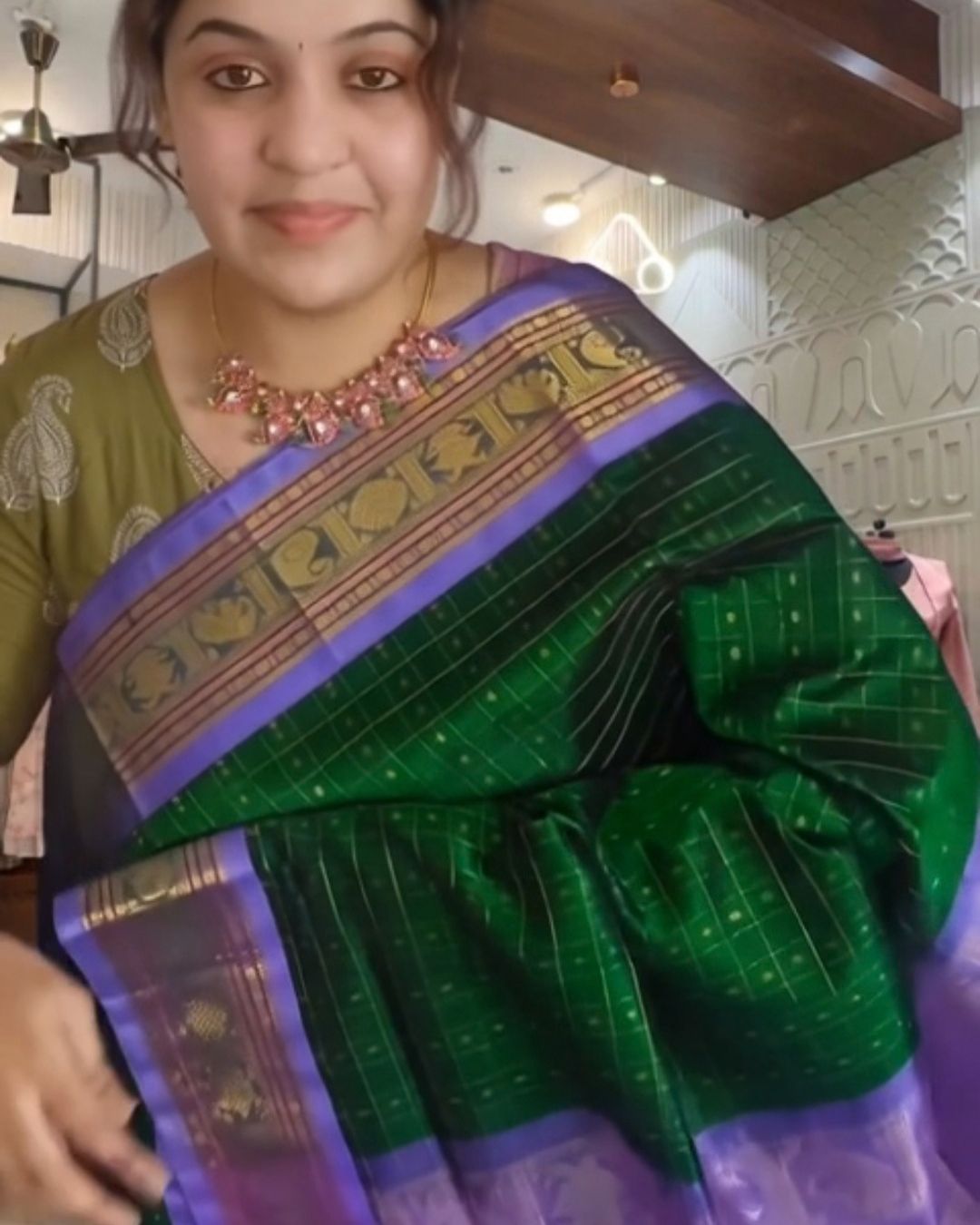 Royal Emerald Silk Saree