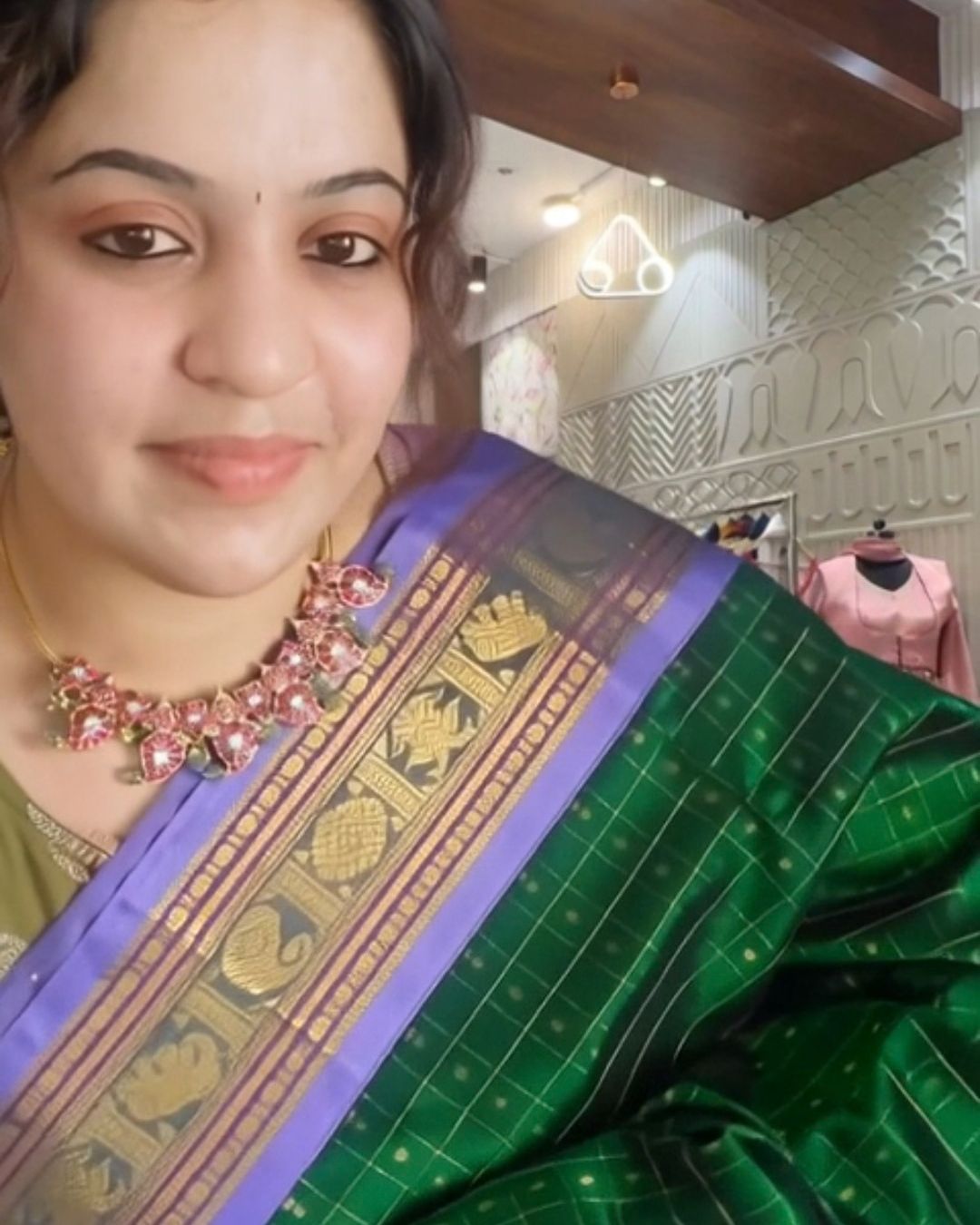 Royal Emerald Silk Saree