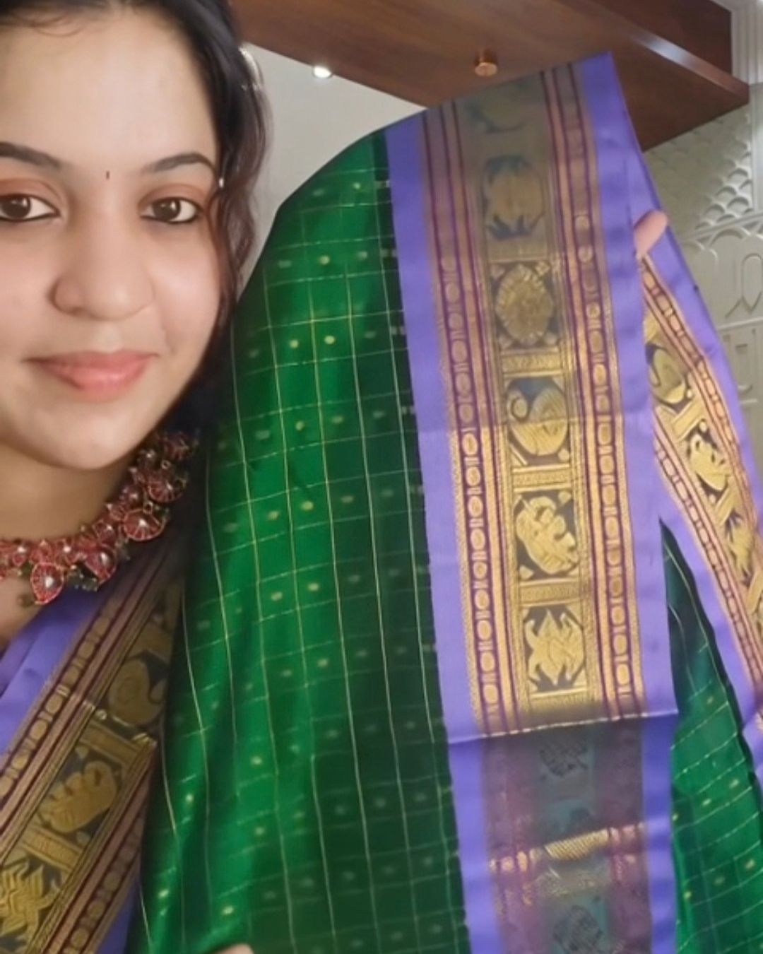 Royal Emerald Silk Saree