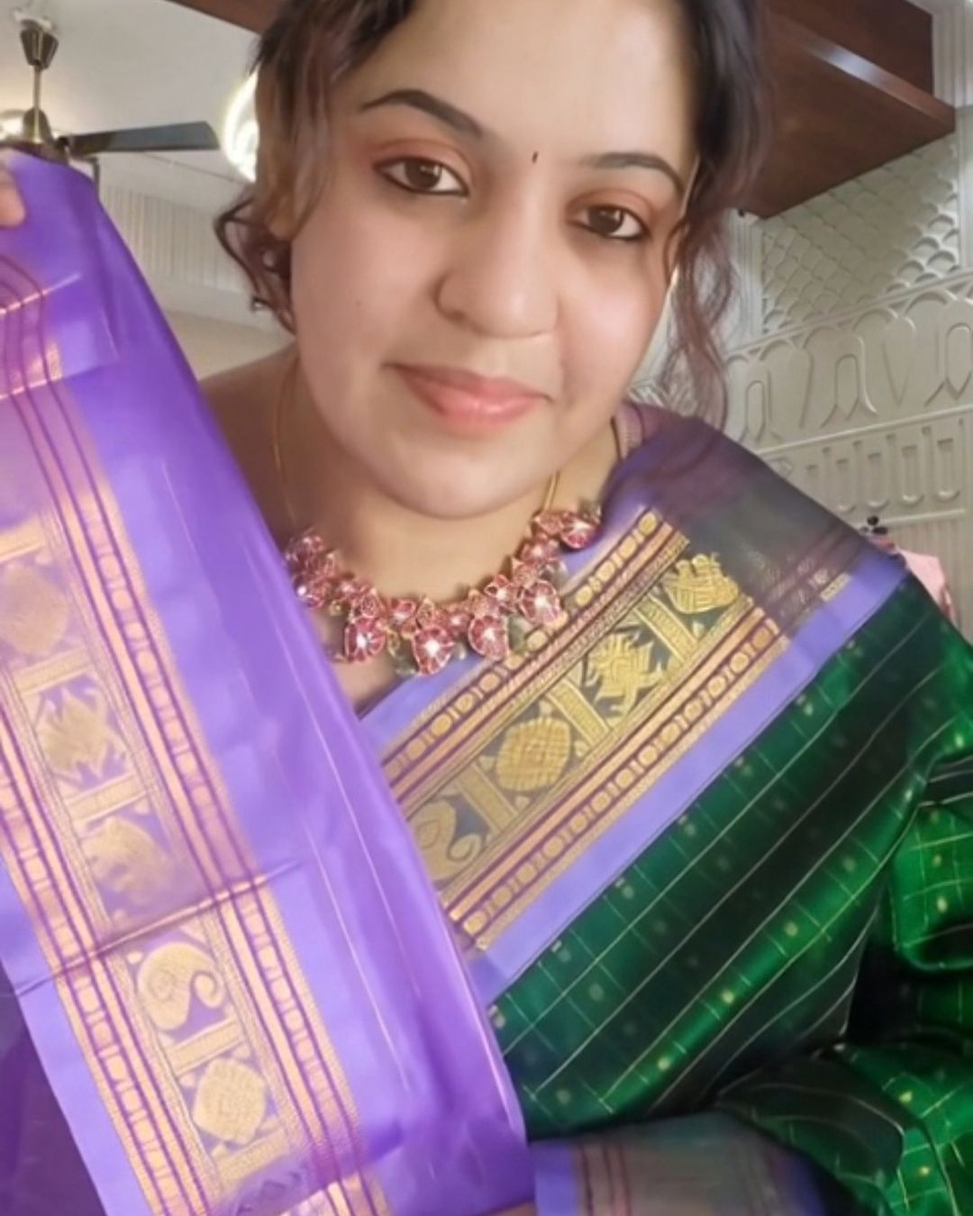 Royal Emerald Silk Saree