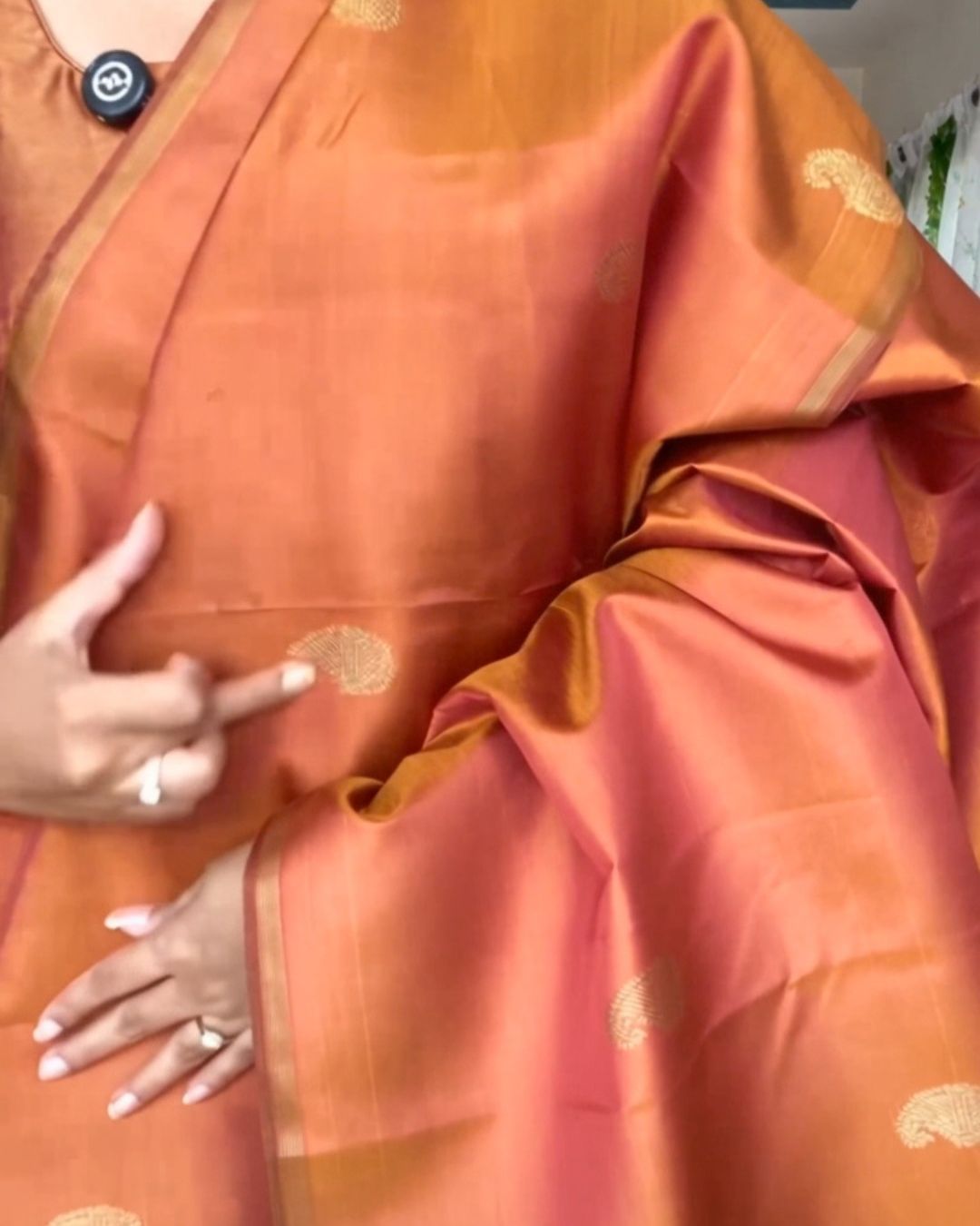 Rustic Gold Silk Saree