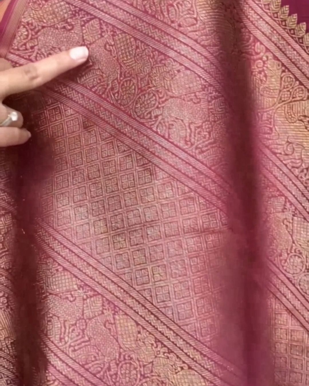 Rustic Gold Silk Saree