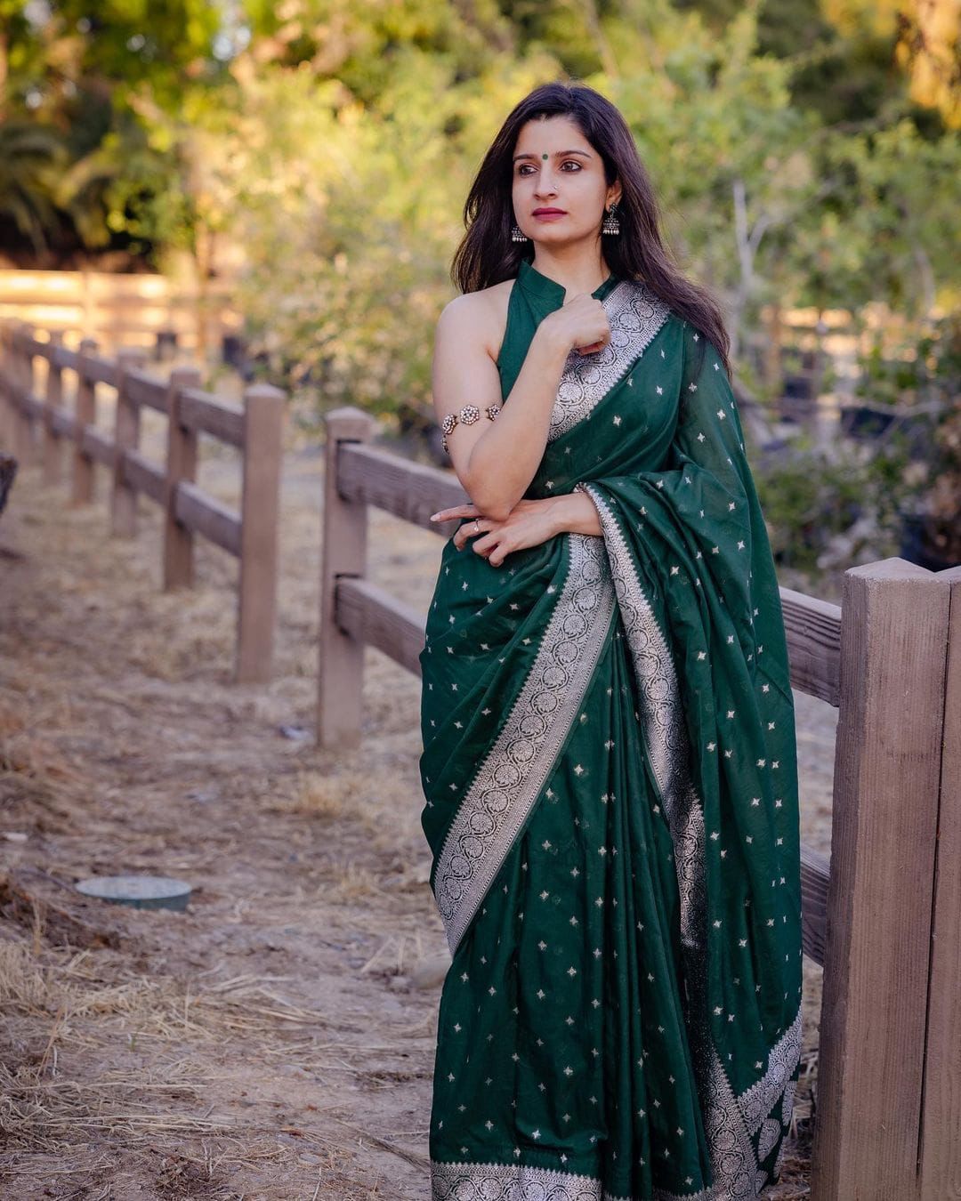 Lightweight Banarasi Saree in Premium Lichi Silk
