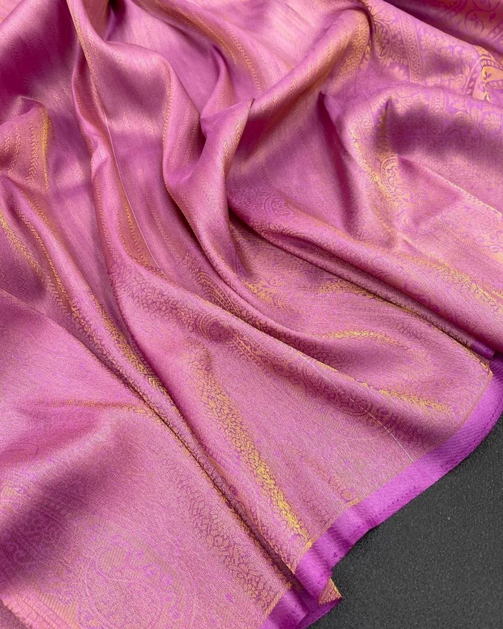 Kubera Pattu Silk Saree with Rich Brocade Pallu
