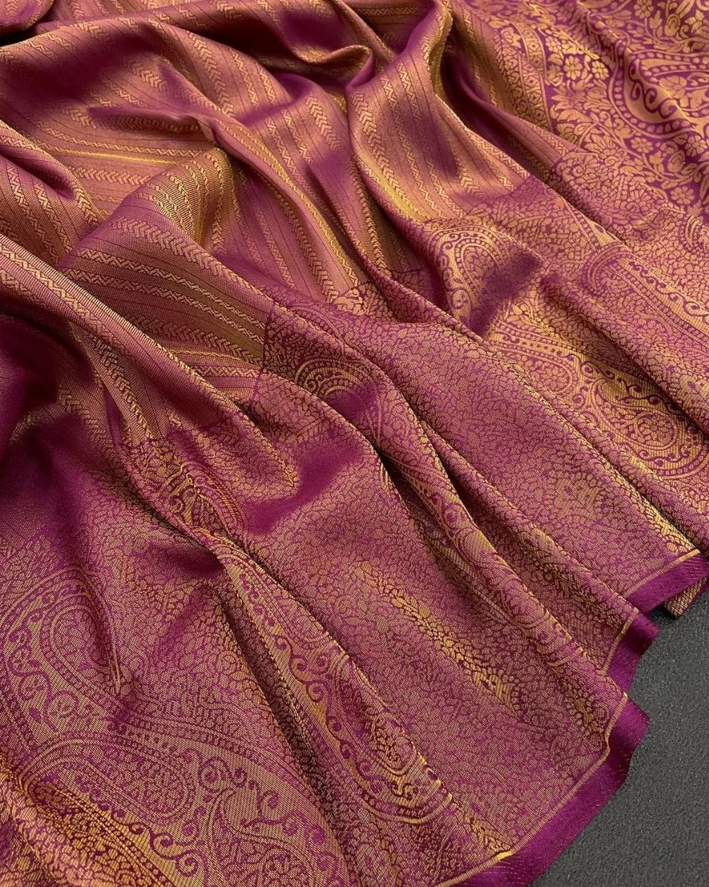 Kubera Pattu Silk Saree with Rich Brocade Pallu