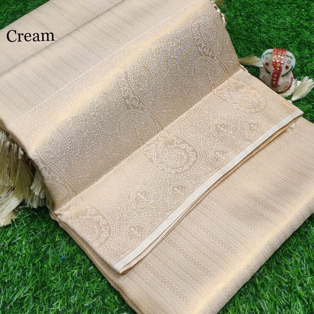 Royal Purple Soft Silk Saree with Antique Zari Weaving & Tassels