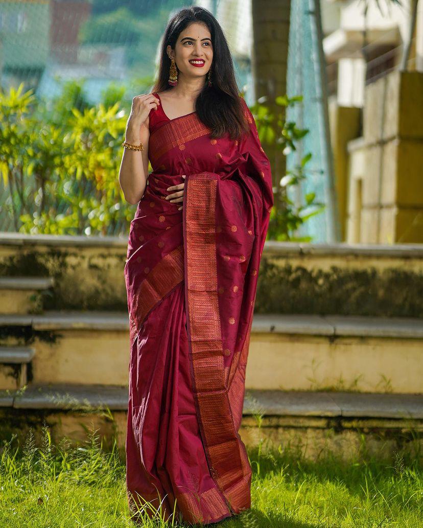 Classic Banarasi Silk Saree with Rich Zari Border