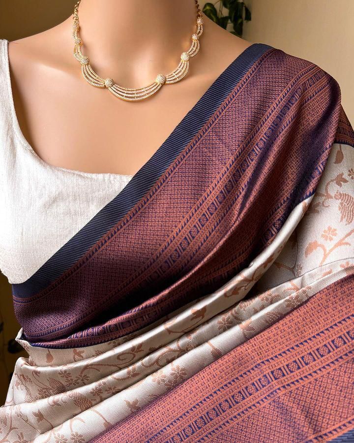 Elegant Organic Banarasi Lichi Silk Wedding Saree