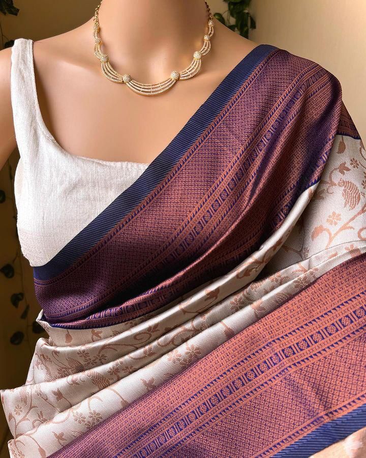 Elegant Organic Banarasi Lichi Silk Wedding Saree