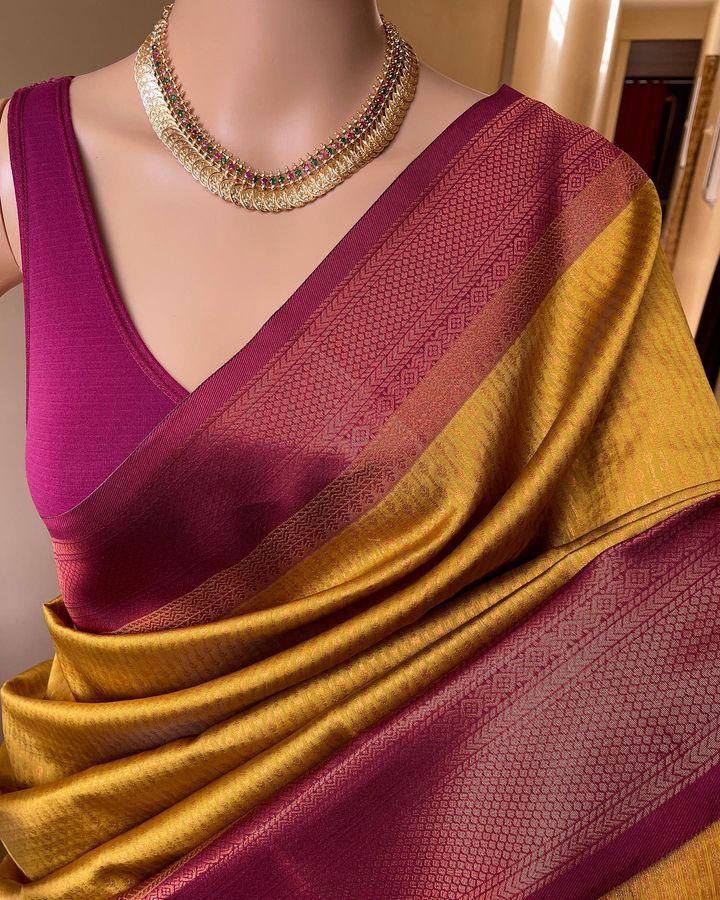 Rich Comfort Organic Banarasi Lichi Silk Wedding Saree