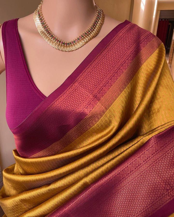 Rich Comfort Organic Banarasi Lichi Silk Wedding Saree