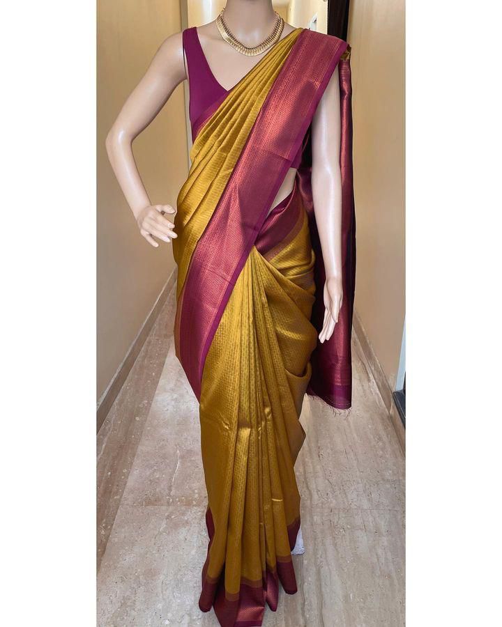 Rich Comfort Organic Banarasi Lichi Silk Wedding Saree