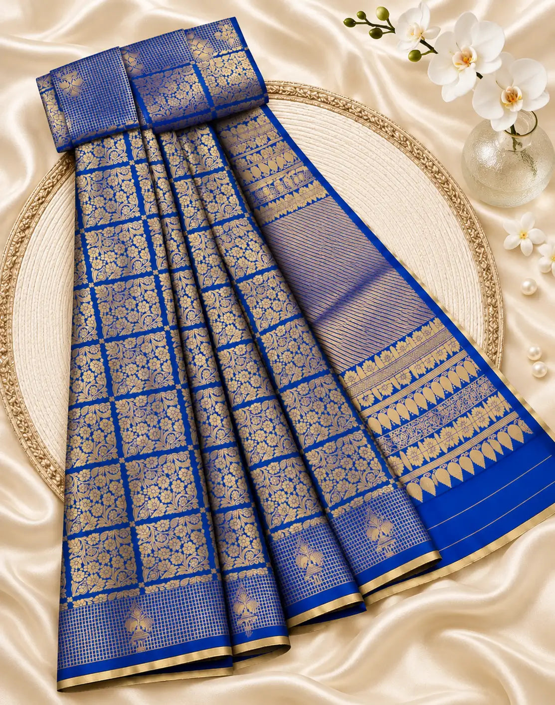 Blue Silk Saree