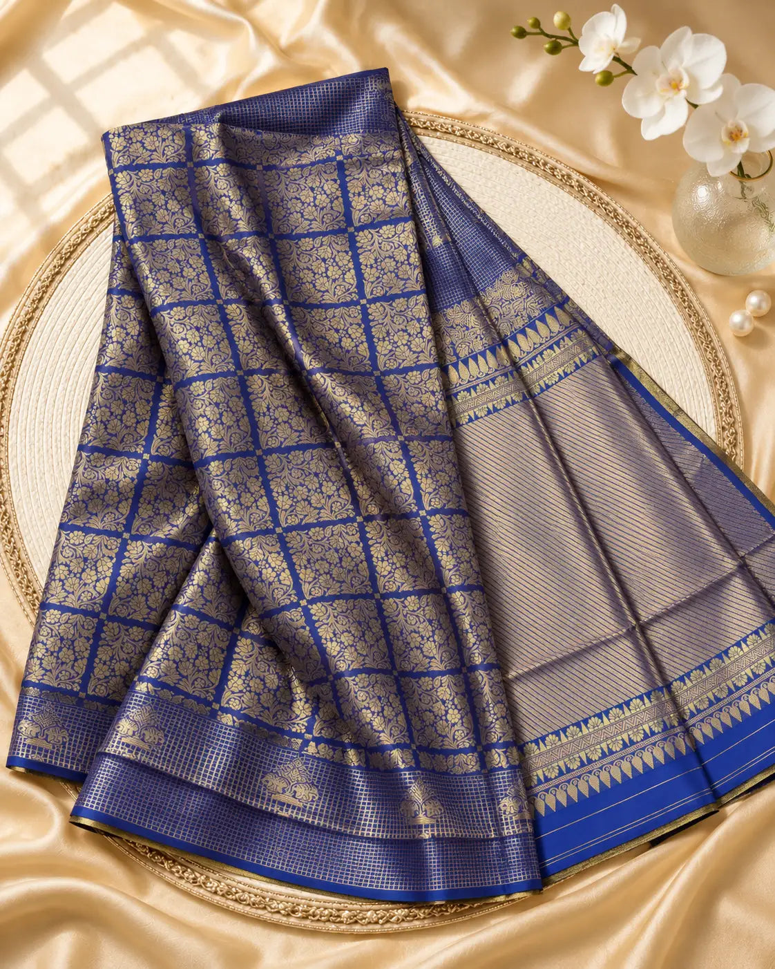 Blue Silk Saree