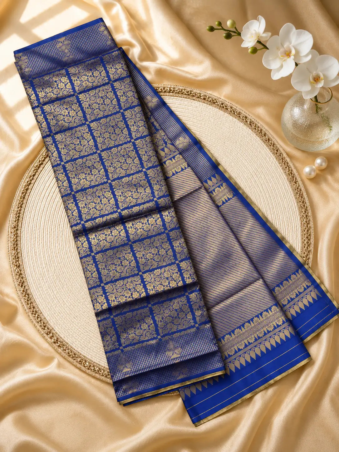 Blue Silk Saree