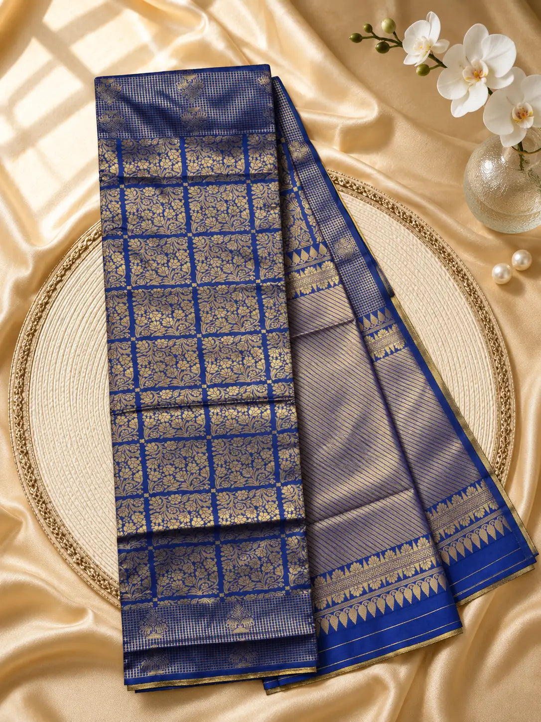 Blue Silk Saree