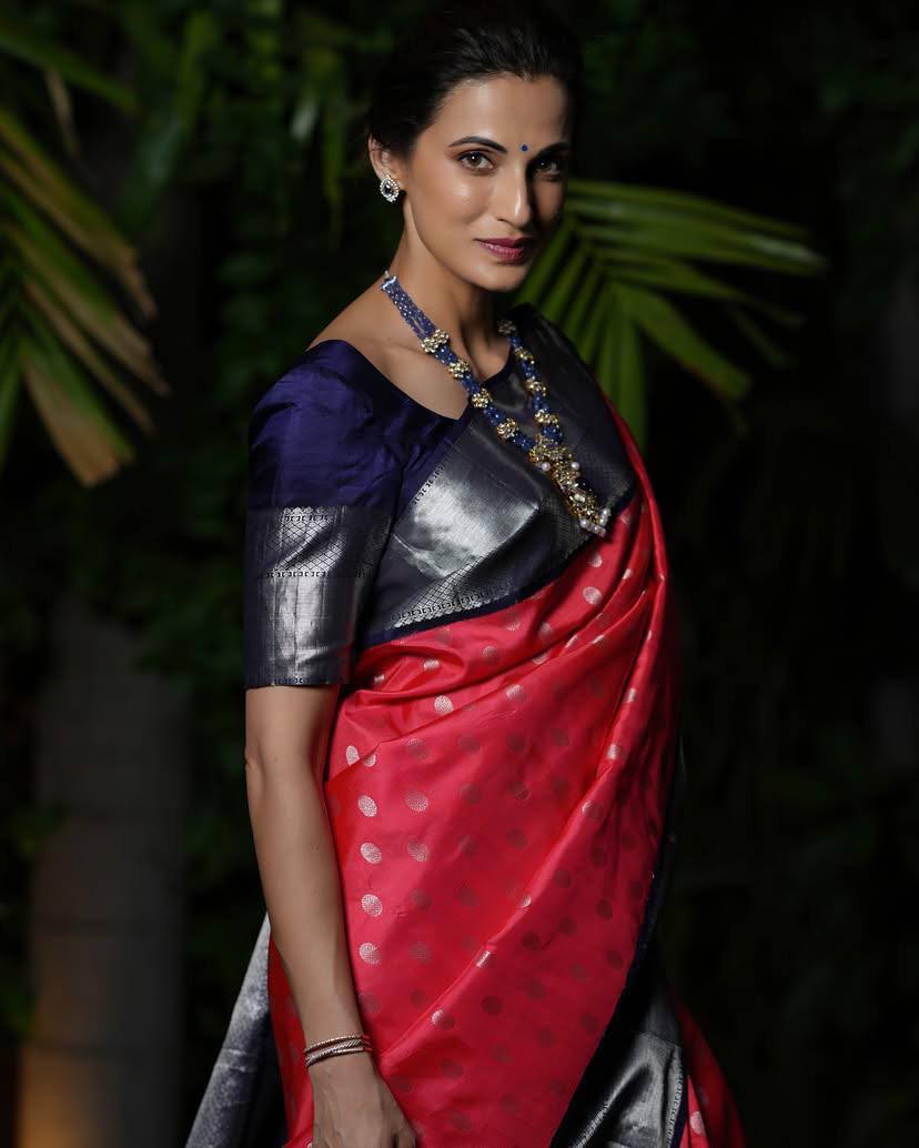 Comfort Fit Organic Banarasi Lichi Silk Wedding Saree