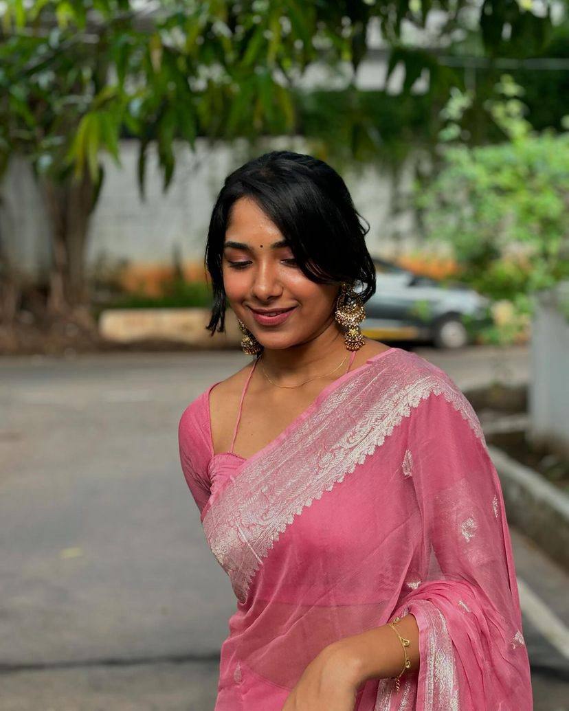 New Slab Weaving Lilan Soft Cotton Saree with Rich Blouse