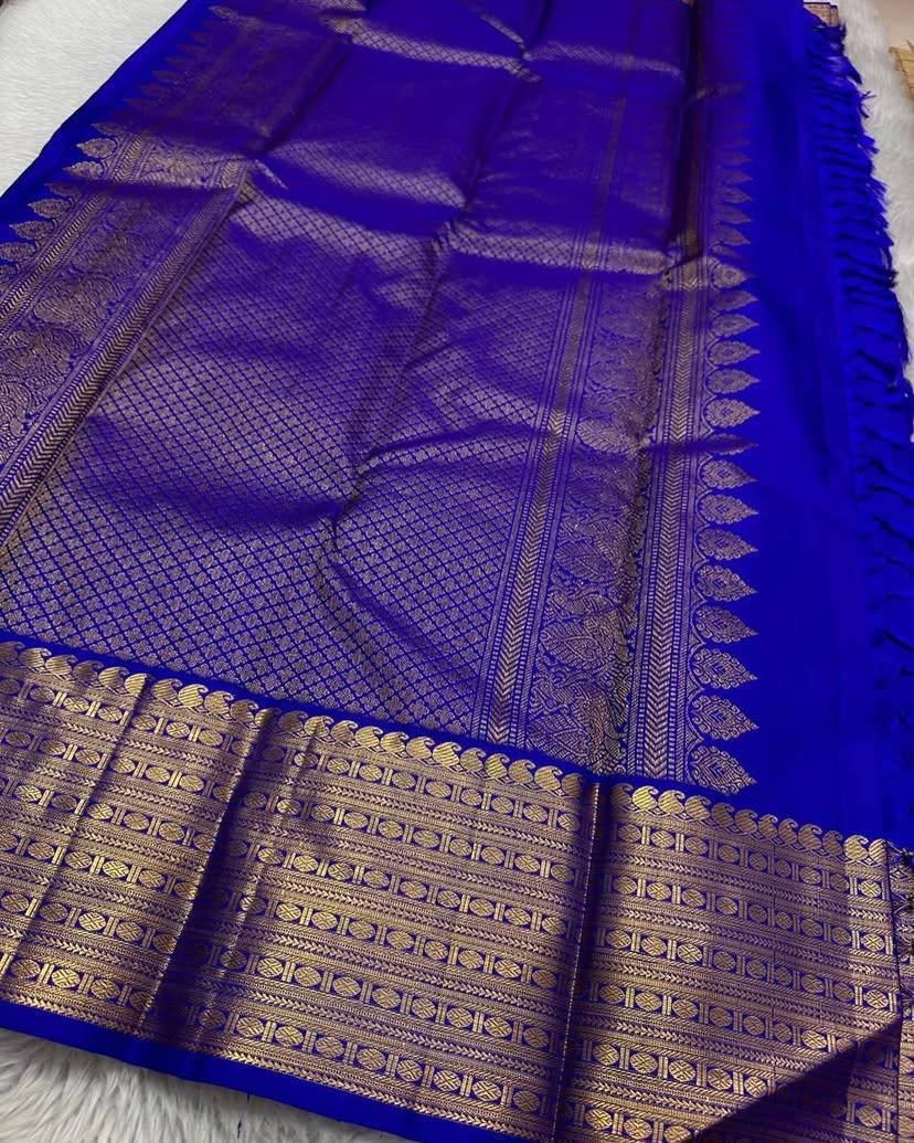 Lightweight Organic Banarasi Lichi Silk Wedding Saree
