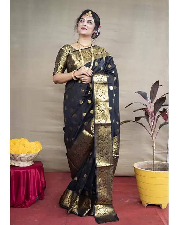 Premium Comfort Organic Banarasi Lichi Silk Wedding Saree