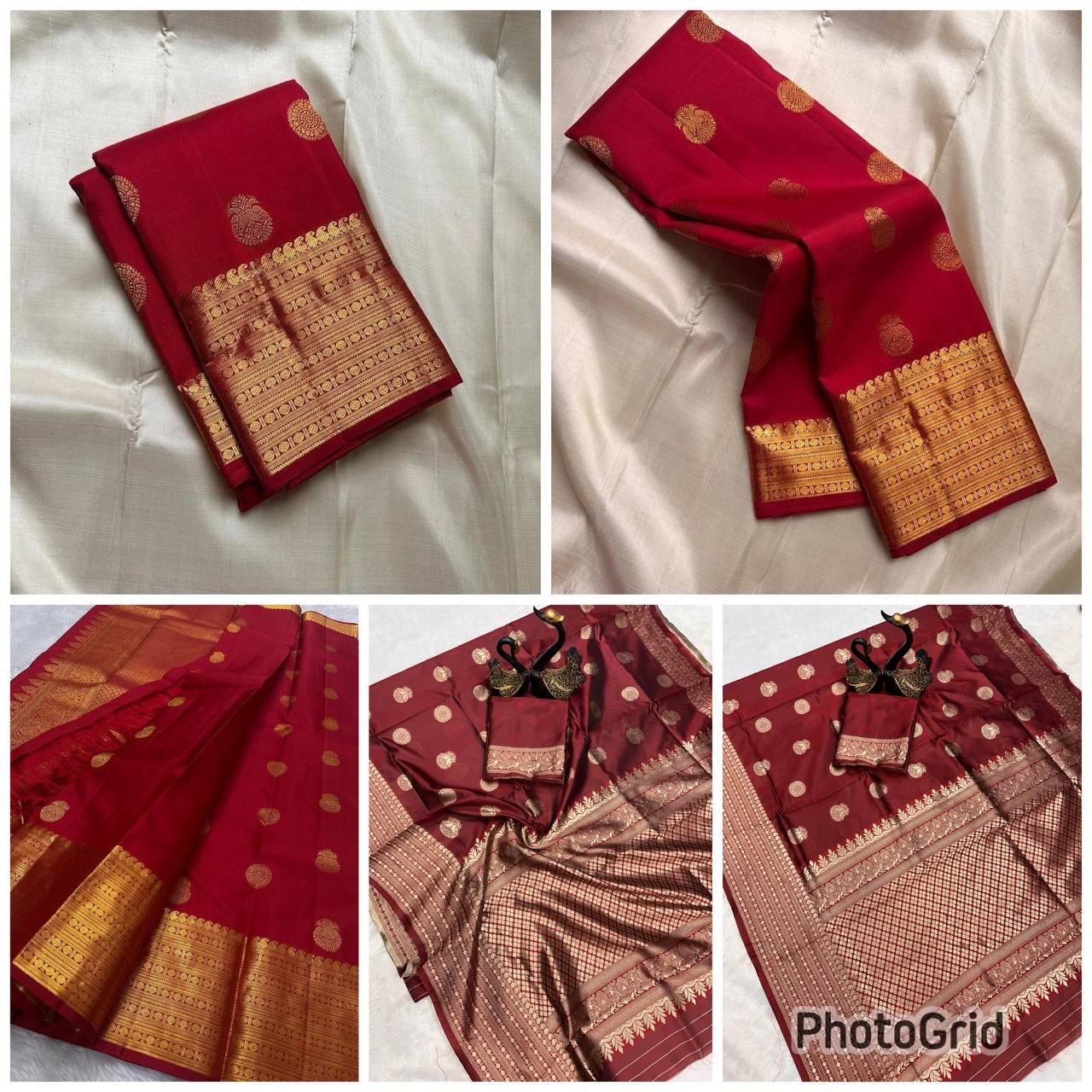 Lightweight Organic Banarasi Lichi Silk Wedding Saree