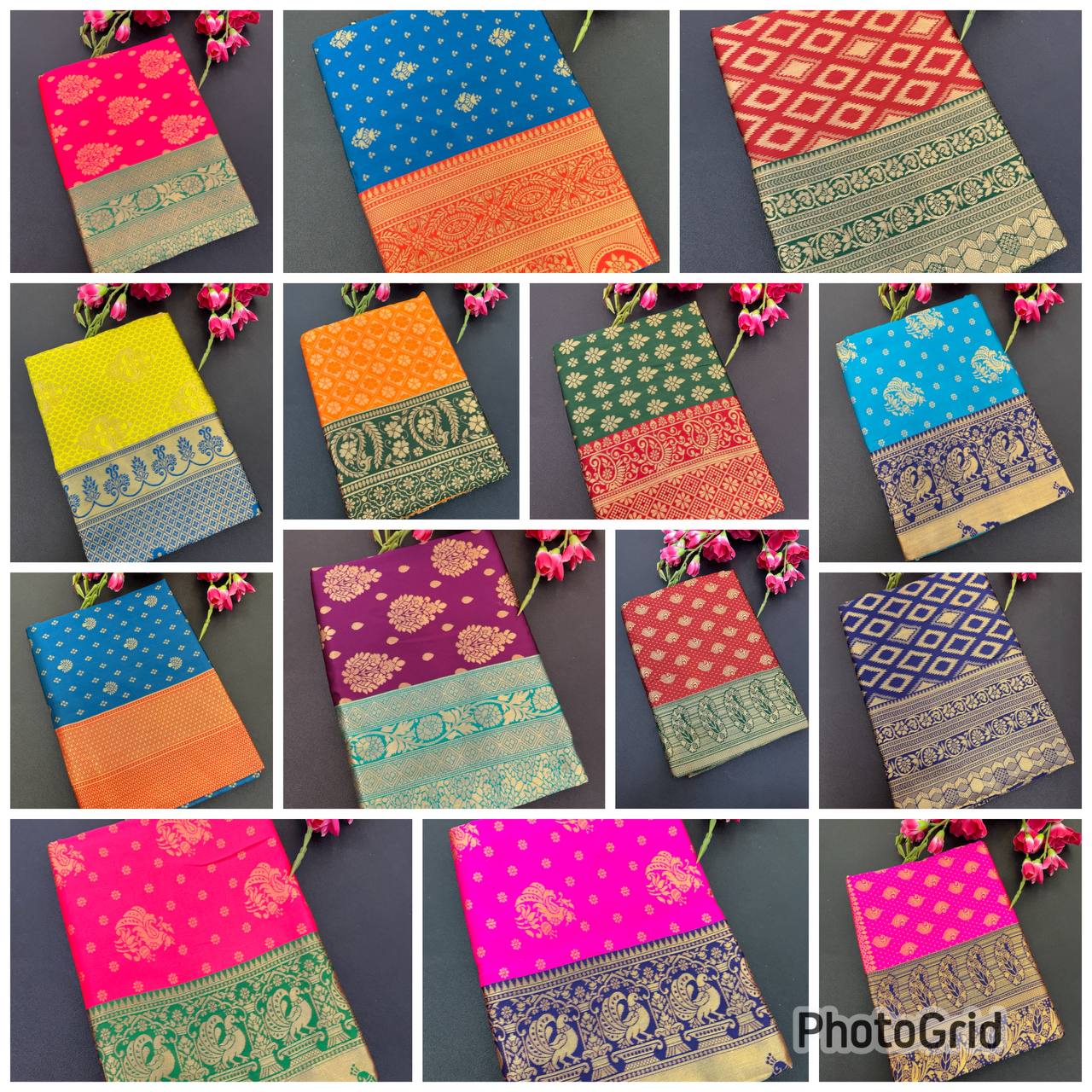 Elegant Organic Banarasi Lichi Silk Wedding Saree