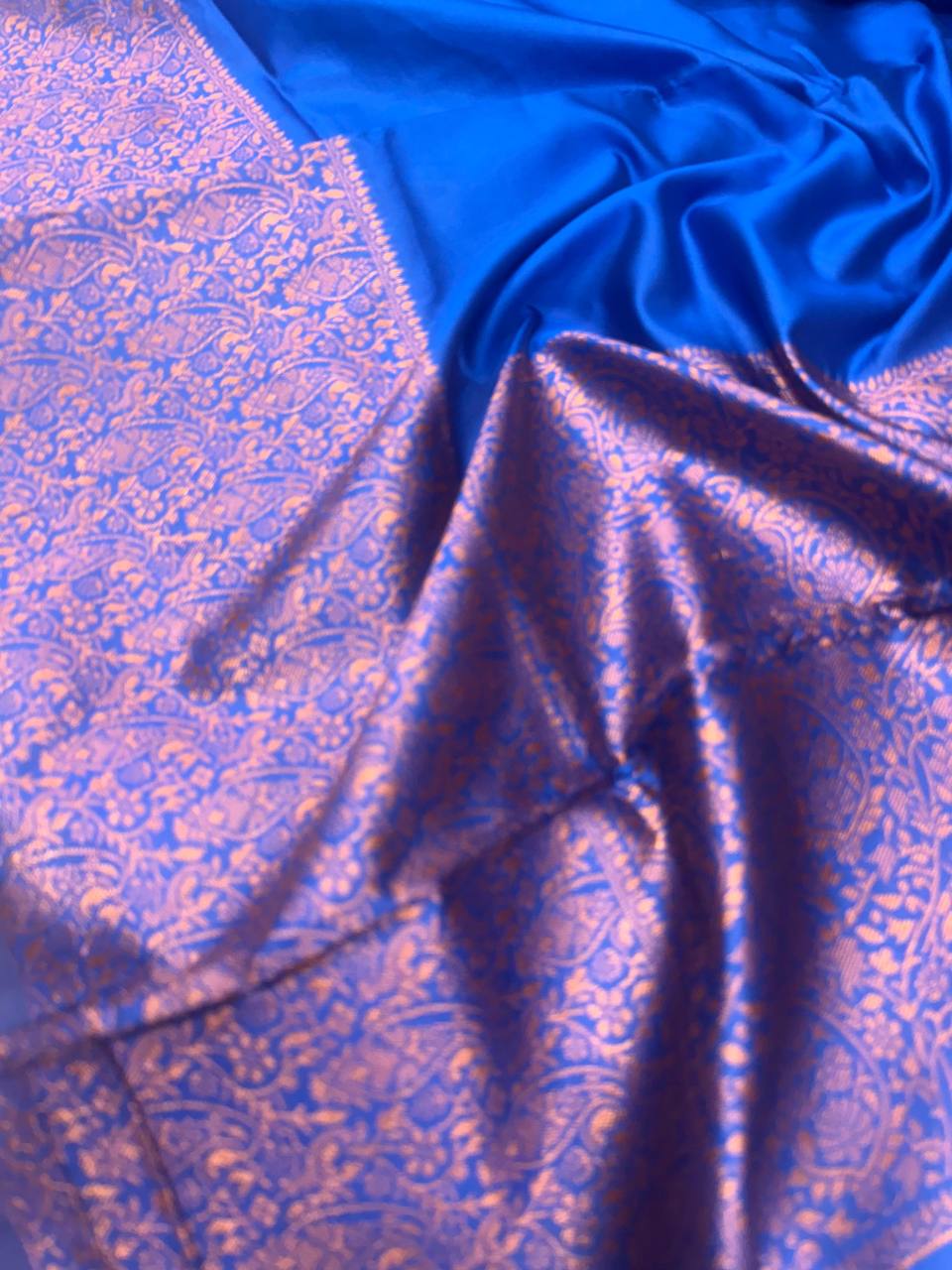 Ultra Lightweight Organic Banarasi Lichi Silk Wedding Saree