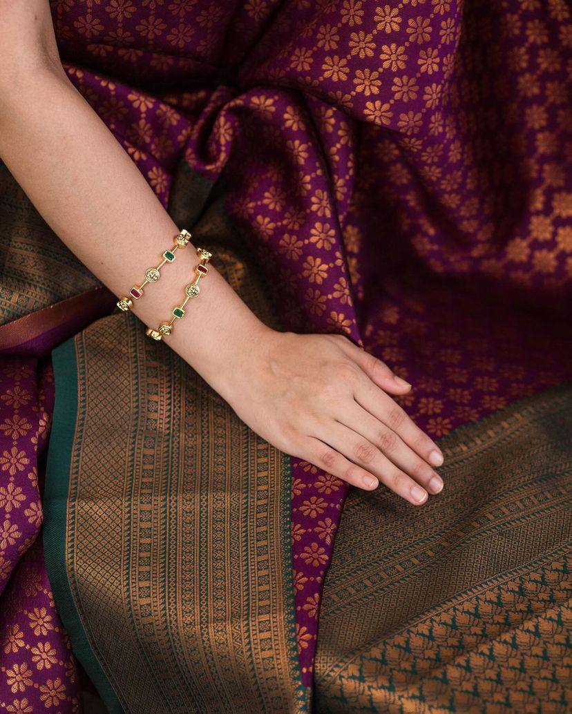 Luxury Organic Banarasi Lichi Silk Wedding Saree